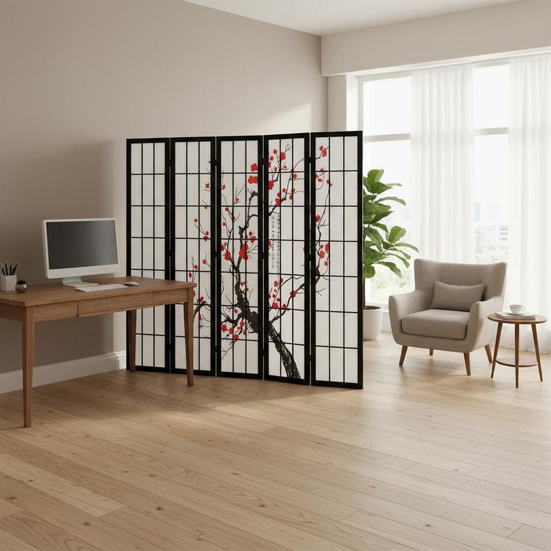 Shoji Screen Divider - Японская ширма-шоджи из 6 панелей для