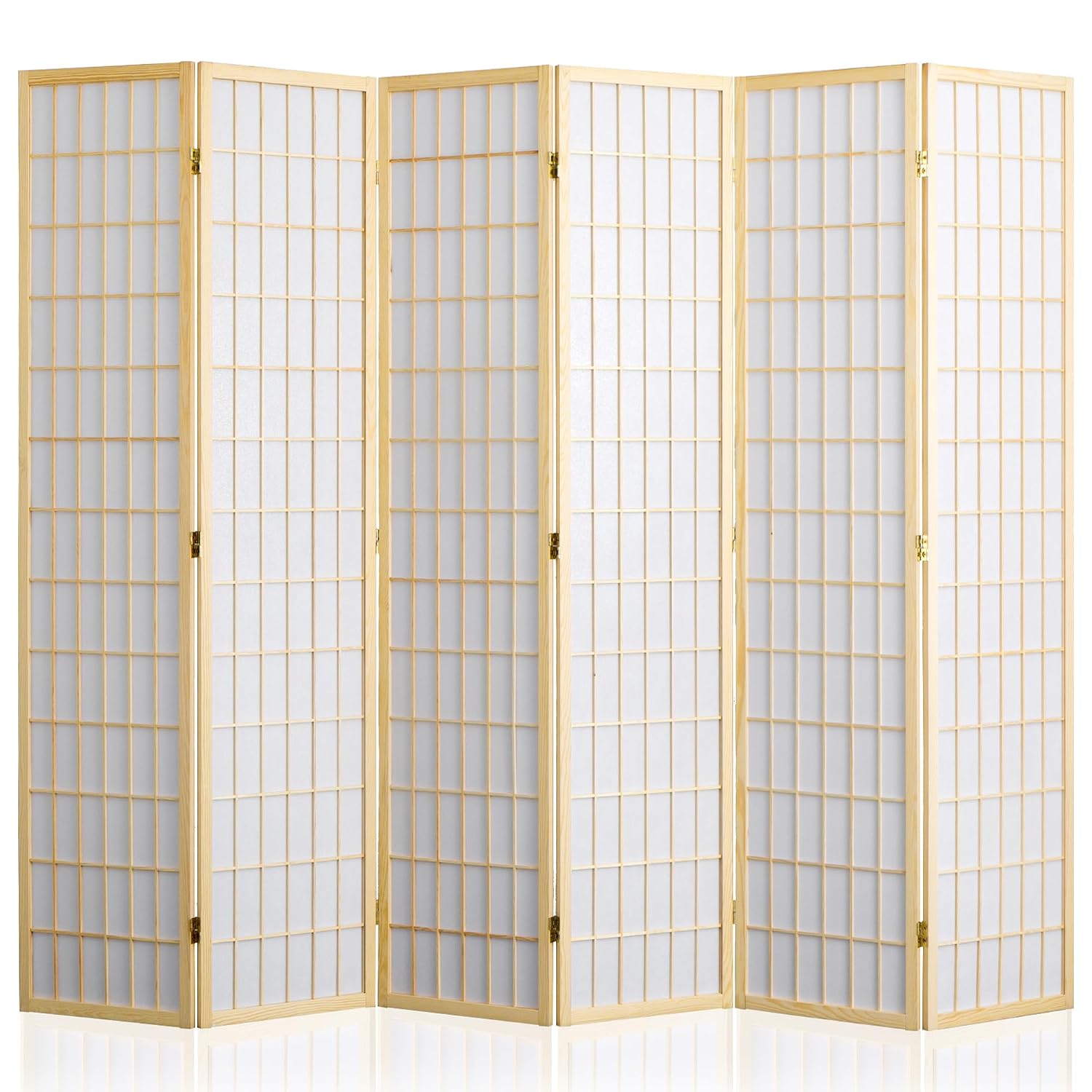6-панельная складная перегород – обзор и цена Shoji Screen Divider