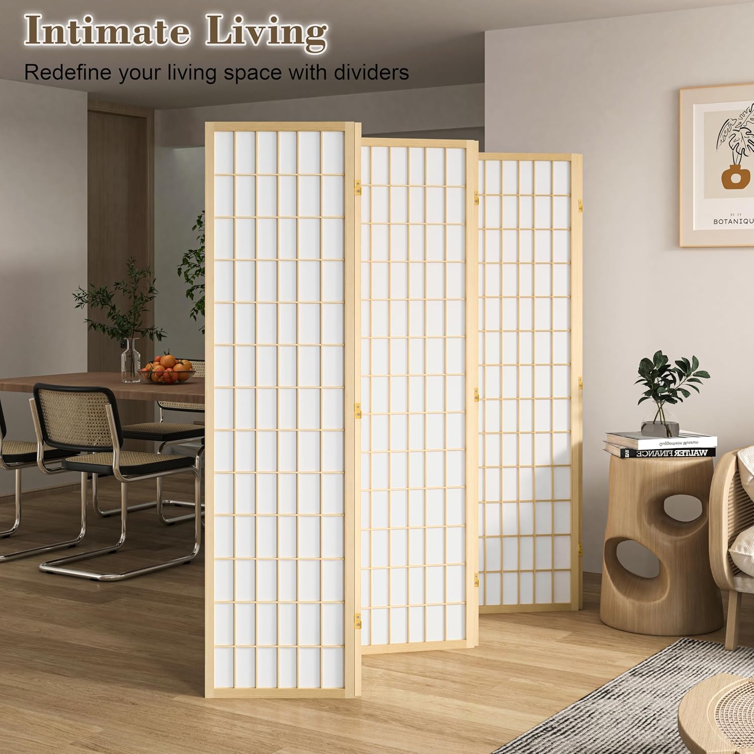 6-панельная складная перегород – обзор и цена Shoji Screen Divider