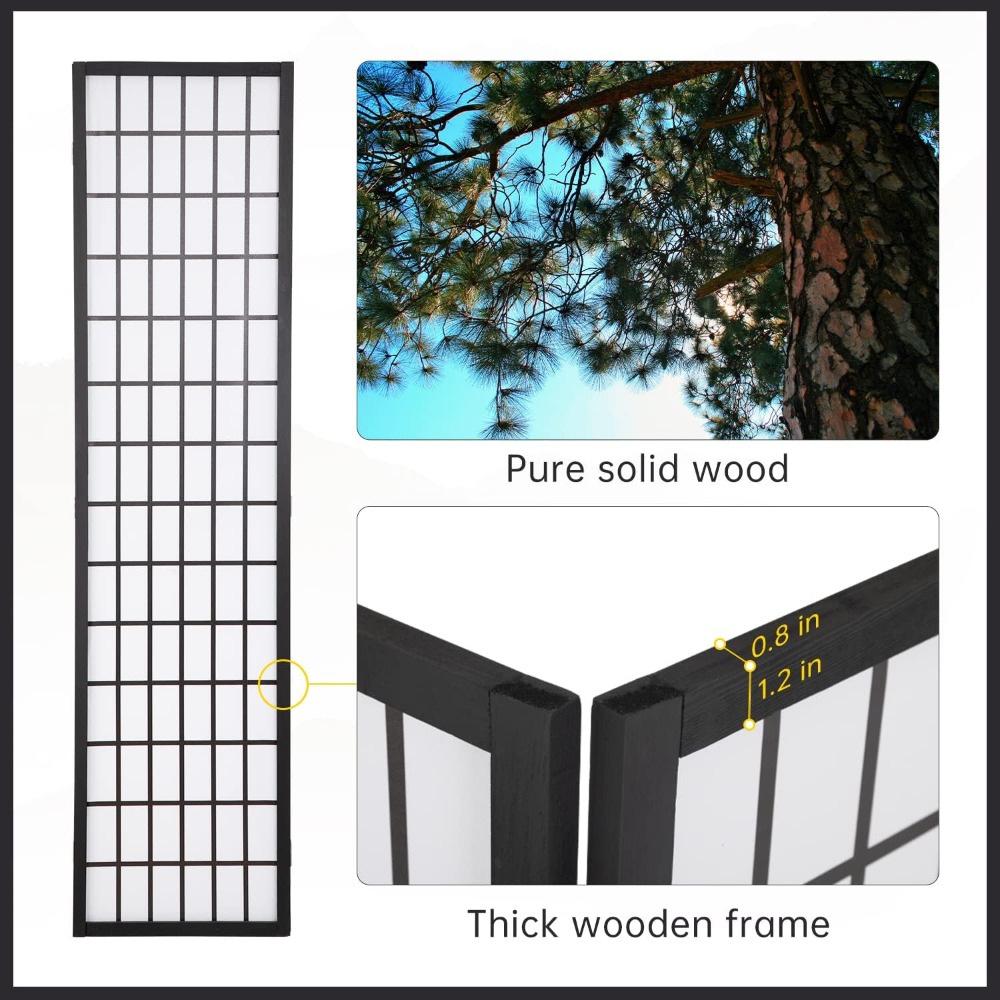 Четырехпанельная перегородка-ш – обзор и цена Shoji Screen Divider